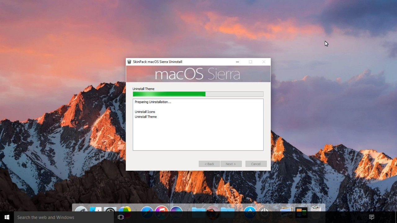 mac os sierra skin pack download for windows 7